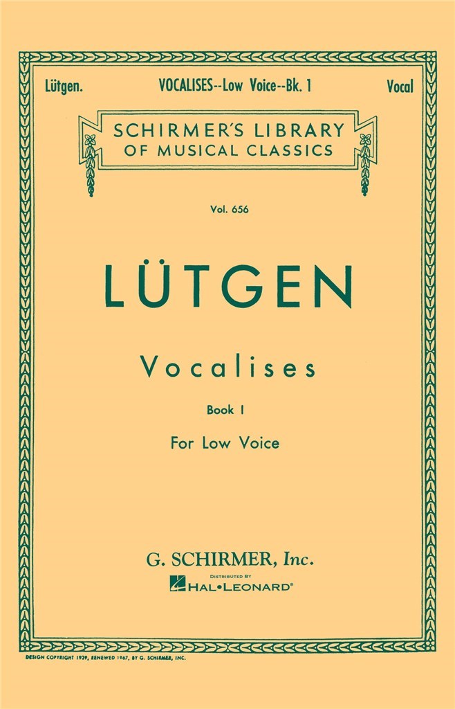 Vocalises (20 Daily Exercises) - Book I